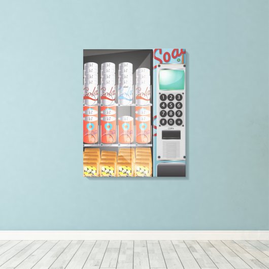 Automat Leinwanddruck (Insitu (Holzboden))