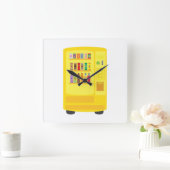 Automat Quadratische Wanduhr (Zuhause)