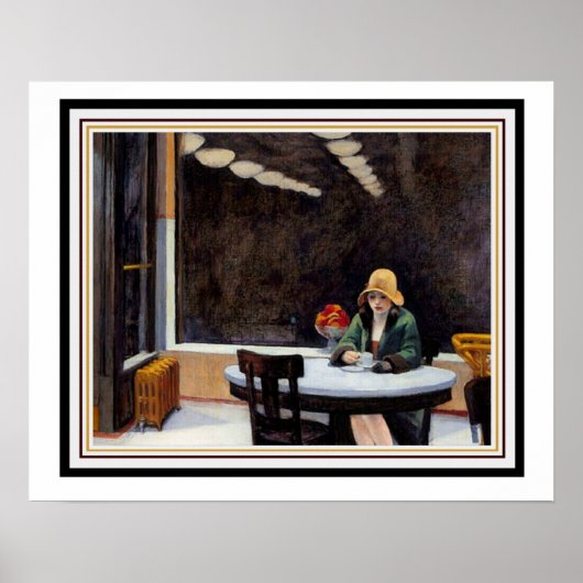 Automat von Edward Hopper 16 x 20 Poster (Vorne)