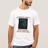 Automated World – AI Update Glitchcore T-Shirt (Vorderseite)