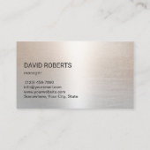 Automaten bedienen Moderne Metall-Hintergründe Visitenkarte (Rückseite)