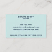 Automaten - Erfrischungslösungen Moderne Visitenkarte (Rückseite)