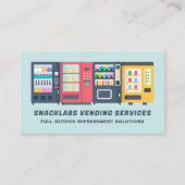 Automaten - Erfrischungslösungen Moderne Visitenkarte (Vorderseite)