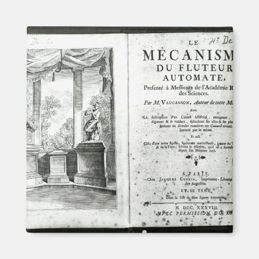 Automaten, Illustration der Frontispiz Magnet (Vorne)