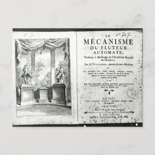 Automaten, Illustration der Frontispiz Postkarte (Vorderseite)