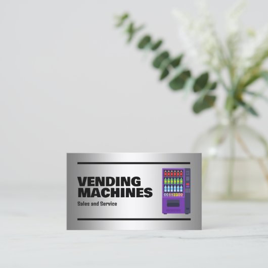 Automaten Visitenkarte (Stehend Vorderseite)