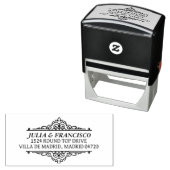Automatic Rubber Stamp with Family Address Permastempel (Beispiel)