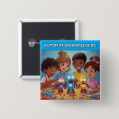 Automation Worldwide™ Button (Vorne & Hinten)