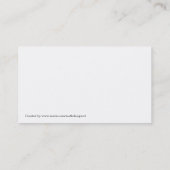 Automatische E-Mail-Auftrags-Visitenkarte Visitenkarte (Rückseite)