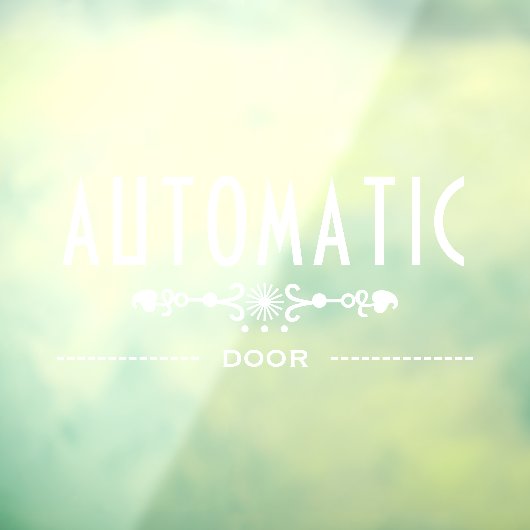 automatische Türsignierung, Fensteraufkleber (Blatt 3)