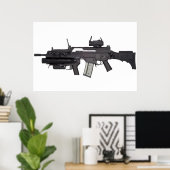 Automatische Waffe G36 Poster (Heimbüro)