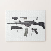 Automatische Waffe G36 Puzzle (Horizontal)
