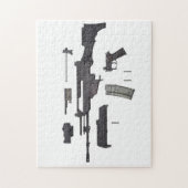 Automatische Waffe G36 Puzzle (Vertikal)