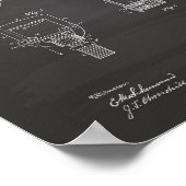 Automatischer Feuersprinkler 1891 Patent - Kopfbre Poster (Ecke)