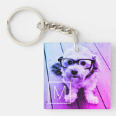 AUTOMATISCHER Filter Ihres Fotos und Monogramms -  Schlüsselanhänger (Vorderseite)