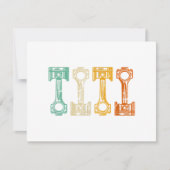 Automatischer Vintager Tuner Feiertagskarte (Vorderseite)