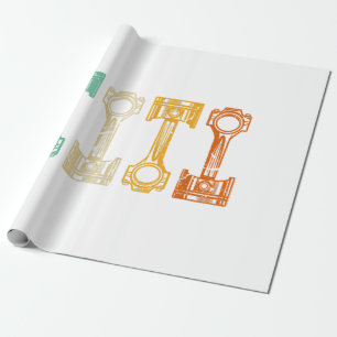 Automatischer Vintager Tuner Geschenkpapier