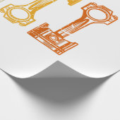 Automatischer Vintager Tuner Geschenkpapier (Ecke)