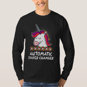 Automatischer Windelwechsler Mama Memes Mutter Tre T-Shirt