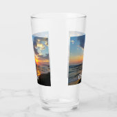 Automatisches Foto und Personalisierter Text Glas (Links)