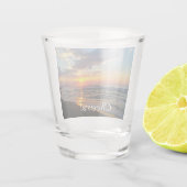 Automatisches Foto und Personalisierter Text Schnapsglas (Rückseite)