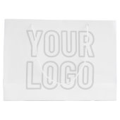 Automatisches Lighten des Logos für Hintergrund Große Geschenktüte (Rückseite)