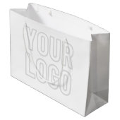 Automatisches Lighten des Logos für Hintergrund Große Geschenktüte (Rückseite Schrägansicht)