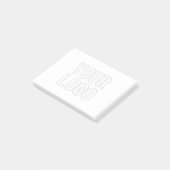 Automatisches Lighten des Logos für Hintergrund Post-it Klebezettel (angewinkelt)