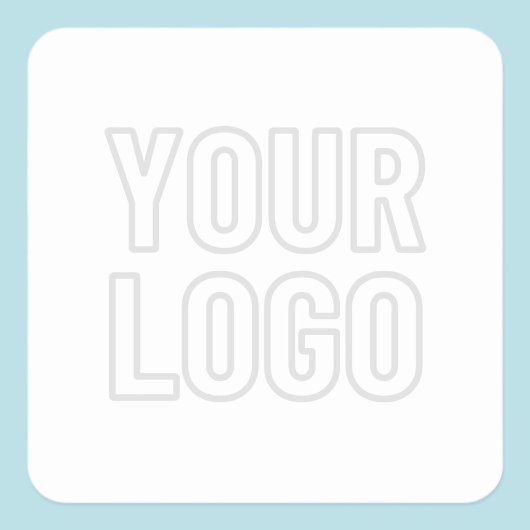 Automatisches Lighten des Logos für Hintergrund Quadratischer Aufkleber