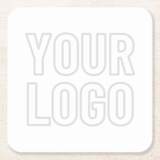 Automatisches Lighten des Logos für Hintergrund Rechteckiger Pappuntersetzer (Vorderseite)