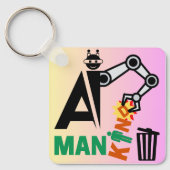 Automatisierung künstlicher Intelligenz Schlüsselanhänger (Vorderseite)