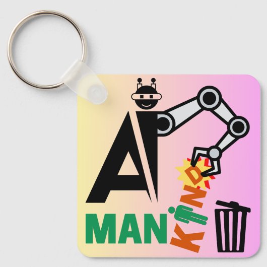 Automatisierung künstlicher Intelligenz Schlüsselanhänger (Vorderseite)