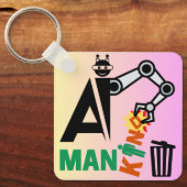 Automatisierung künstlicher Intelligenz Schlüsselanhänger (Vorderseite)