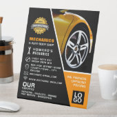 Automatrad-, Auto- und Reparaturwerbewerbung Sockelschild (In Situ)