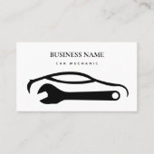 Automechanik Auto Reparaturwerkstatt Maschinengest Visitenkarte (Vorderseite)