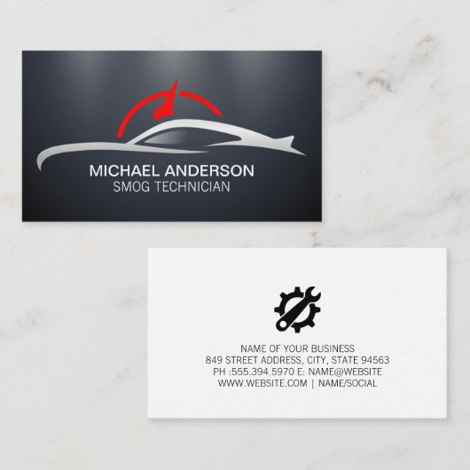 Automechanik | AUTO Visitenkarte (Vorne/Hinten)