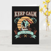 Automechanik Behalte Ruhe Funny Gift Idee Karte (Gelbe Blume)