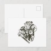 AUTOMECHANIKER ELEMENT POSTKARTE (Vorne/Hinten)