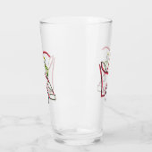 Automechaniker Stickman Glas (Links)