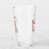 Automechaniker Stickman Glas (Rechts)