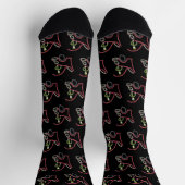 Automechaniker Stickman Socken (Oben)