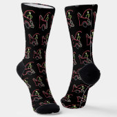 Automechaniker Stickman Socken (Gewinkelt)