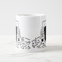 Automechanische Illustration Jumbo-Tasse