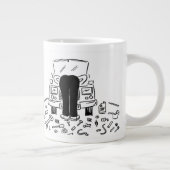 Automechanische Illustration Jumbo-Tasse (Rechts)