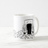 Automechanische Illustration Kaffeetasse (VorderseiteRechts)