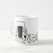 Automechanische Illustration Kaffeetasse (Vorderseite Links)