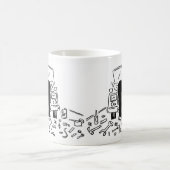 Automechanische Illustration Kaffeetasse (Mittel)