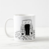 Automechanische Illustration Kaffeetasse (Links)