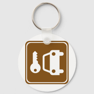 Automietlandstraßen-Zeichen Schlüsselanhänger