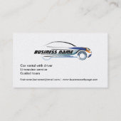 Automietreparatur-Profil-Visitenkarte-Schablone Visitenkarte (Rückseite)